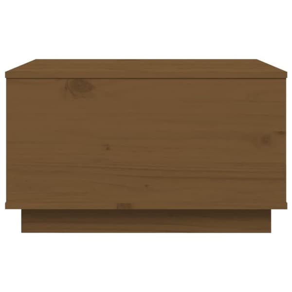 vidaXL sofabord 60x50x35 cm massivt fyrretræ gyldenbrun