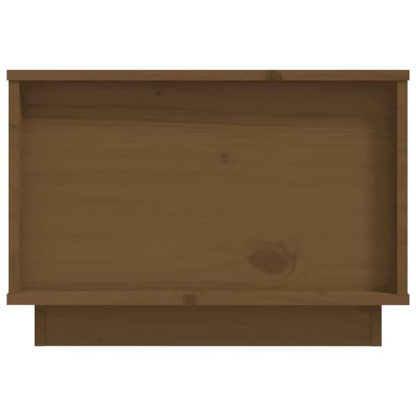 vidaXL sofabord 60x50x35 cm massivt fyrretræ gyldenbrun