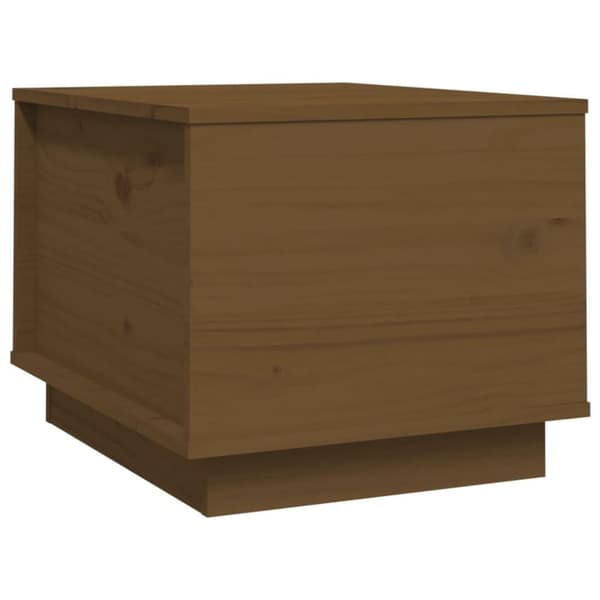 vidaXL sofabord 40x50x35 cm massivt fyrretræ gyldenbrun