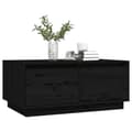 Miniatyrbillede 4 af 11: vidaXL sofabord 80x50x35 cm massivt fyrretræ sort