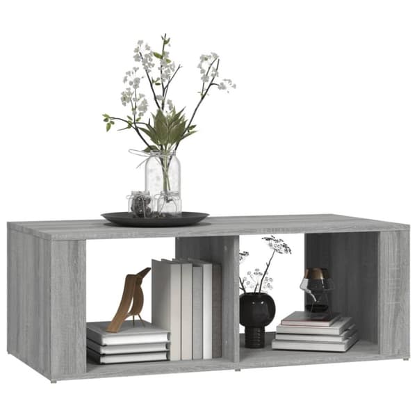 vidaXL sofabord 100x50x36 cm konstrueret træ Grå sonoma-eg