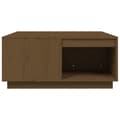 Miniatyrbillede 6 af 10: vidaXL sofabord 80x81x36,5 cm massivt fyrretræ gyldenbrun