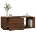 Miniatyrbillede 5 af 11: vidaXL sofabord 100x50,5x35 cm konstrueret træ brun egetræsfarve
