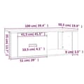 Miniatyrbillede 11 af 11: vidaXL sofabord 100x50,5x35 cm konstrueret træ brun egetræsfarve