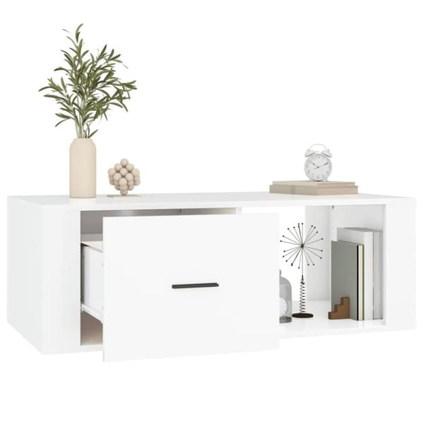 vidaXL sofabord 100x50,5x35 cm konstrueret træ hvid