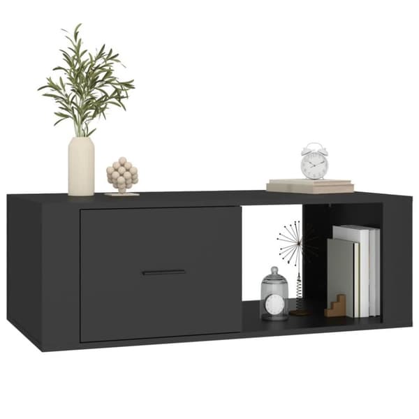 vidaXL sofabord 100x50,5x35 cm konstrueret træ sort
