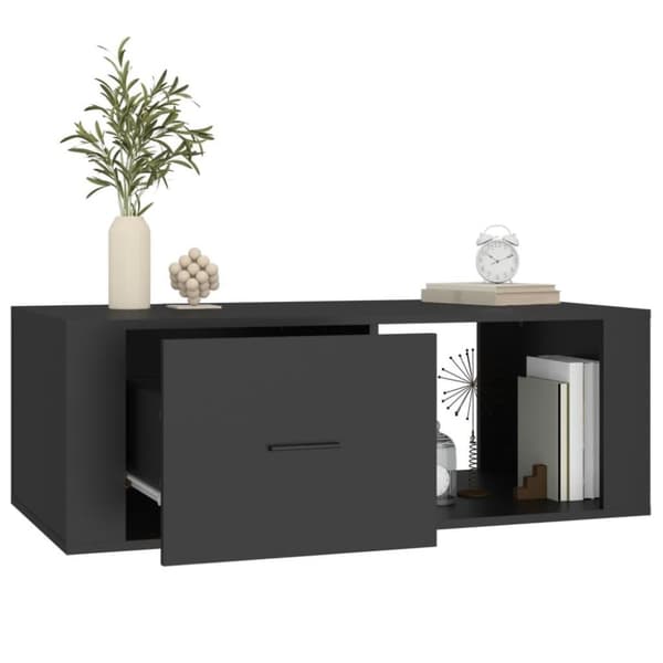 vidaXL sofabord 100x50,5x35 cm konstrueret træ sort