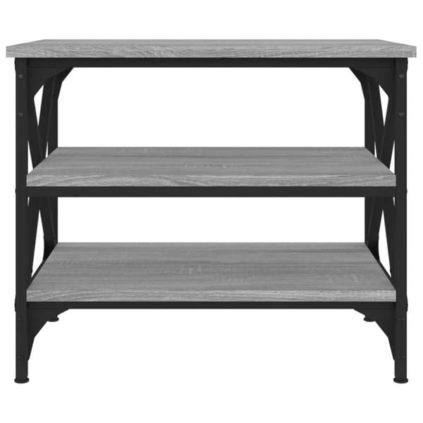 vidaXL sidebord 55x38x45 cm konstrueret træ grå sonoma-eg