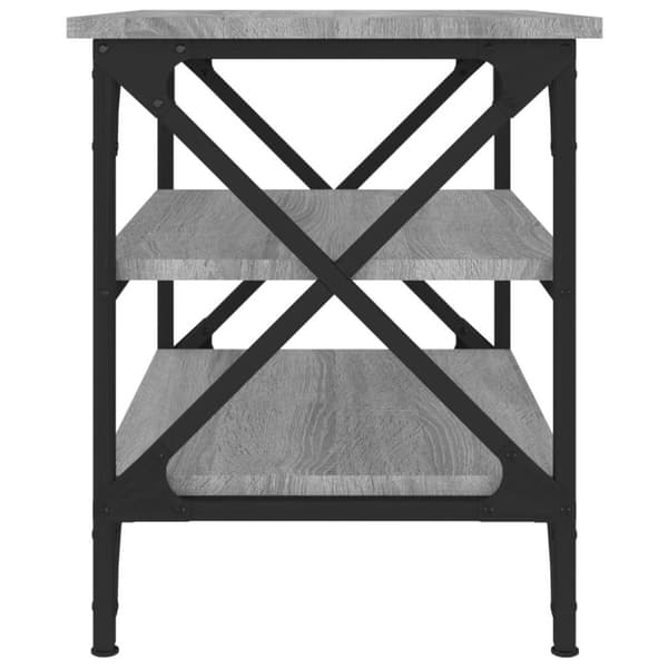 vidaXL sidebord 55x38x45 cm konstrueret træ grå sonoma-eg