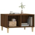 Miniatyrbillede 4 af 10: vidaXL sofabord 60x50x36,5 cm konstrueret træ brun egetræsfarve