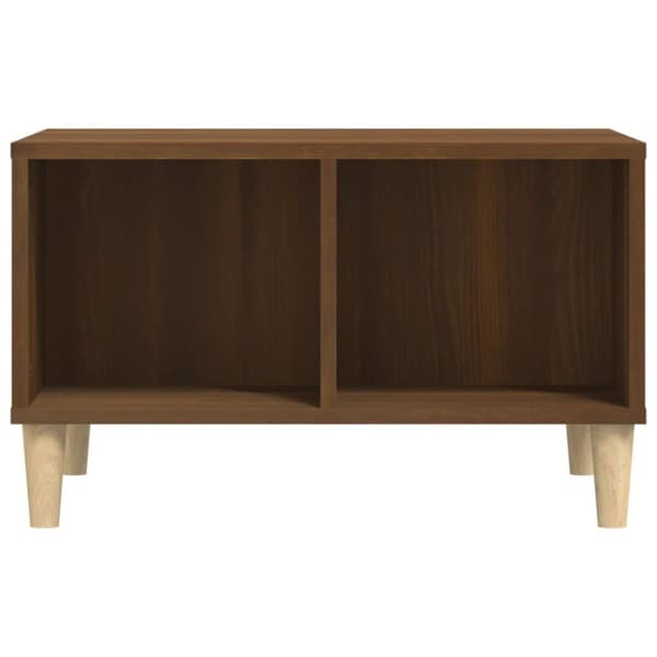 vidaXL sofabord 60x50x36,5 cm konstrueret træ brun egetræsfarve