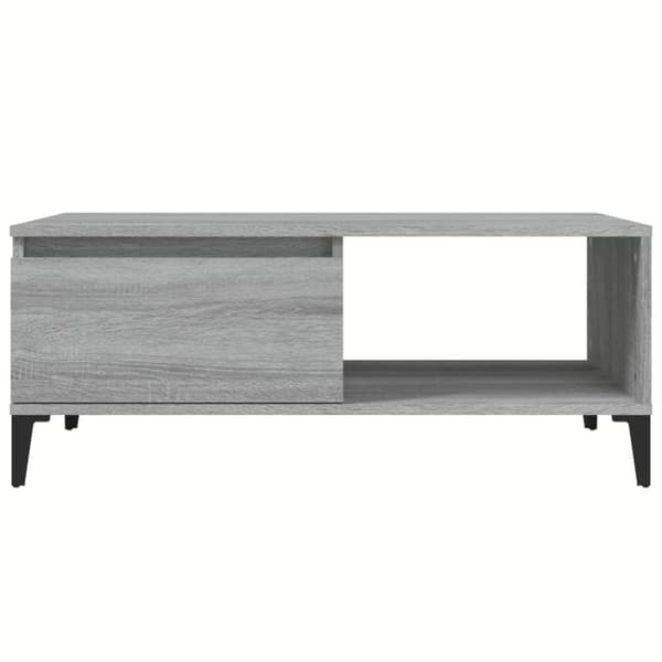 vidaXL sofabord 90x50x36,5 cm konstrueret træ grå sonoma-eg