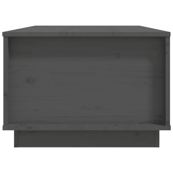 vidaXL Sohvapöytä harmaa 100x50x35 cm täysi mänty