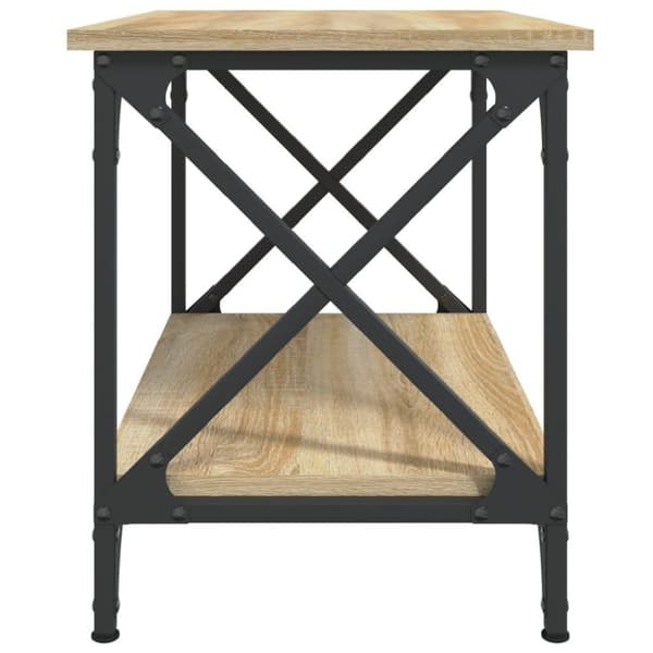 vidaXL sidebord 55x38x45 cm konstrueret træ sonoma-eg