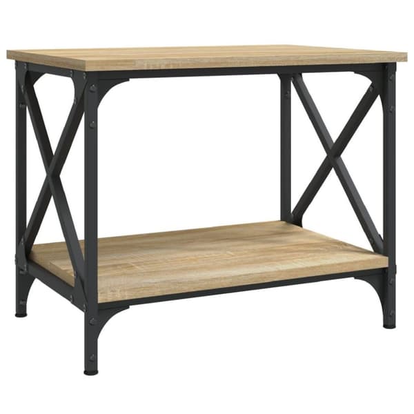 vidaXL sidebord 55x38x45 cm konstrueret træ sonoma-eg