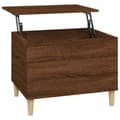 Miniatyrbillede 1 af 11: vidaXL sofabord 60x44,5x45 cm konstrueret træ brun egetræsfarve