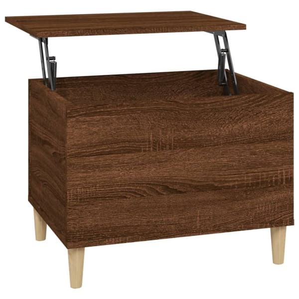 vidaXL sofabord 60x44,5x45 cm konstrueret træ brun egetræsfarve