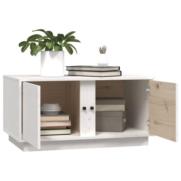 vidaXL sofabord 80x50x40 cm massivt fyrretræ