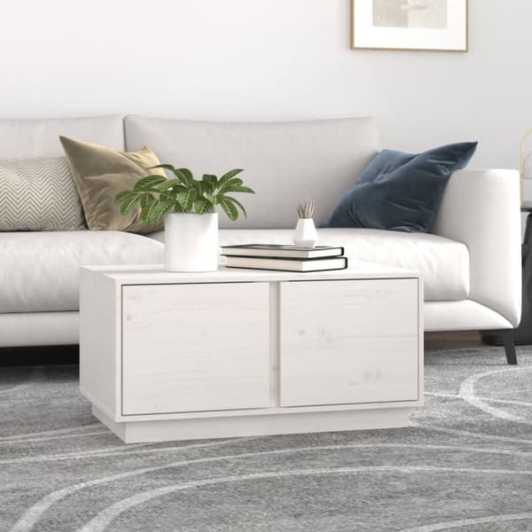 vidaXL sofabord 80x50x40 cm massivt fyrretræ