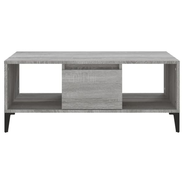 vidaXL sofabord 90x50x36,5 cm konstrueret træ grå sonoma-eg