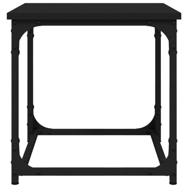 vidaXL sidebord 40x40x40 cm konstrueret træ sort