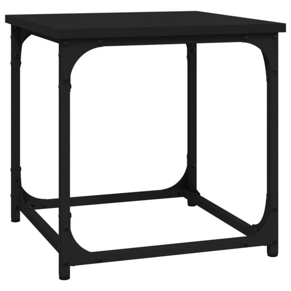 vidaXL sidebord 40x40x40 cm konstrueret træ sort