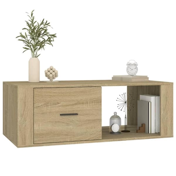 vidaXL sofabord 100x50,5x35 cm konstrueret træ sonoma-eg