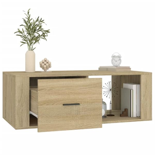 vidaXL sofabord 100x50,5x35 cm konstrueret træ sonoma-eg
