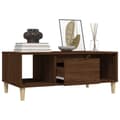 Miniatyrbillede 5 af 11: vidaXL sofabord 90x50x36,5 cm konstrueret træ brun egetræsfarve
