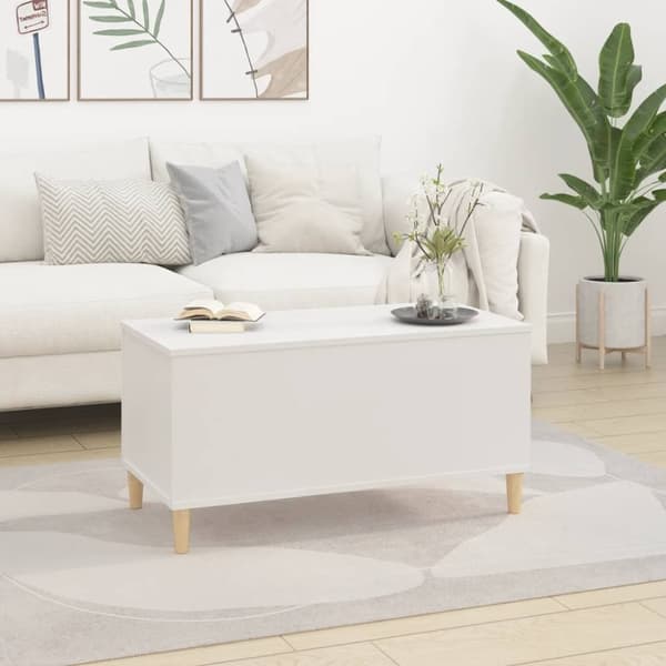 vidaXL sofabord 90x44,5x45 cm konstrueret træ hvid
