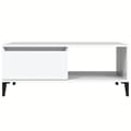 Miniatyrbillede 5 af 10: vidaXL sofabord 90x50x36,5 cm konstrueret træ hvid