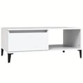 Miniatyrbillede 2 af 10: vidaXL sofabord 90x50x36,5 cm konstrueret træ hvid