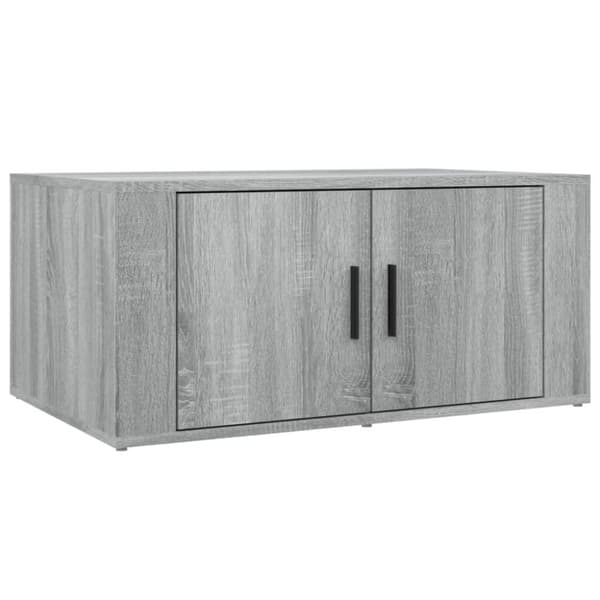 vidaXL sofabord 80x50x36 cm konstrueret træ grå sonoma-eg