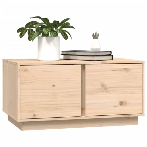 vidaXL sofabord 80x50x40 cm massivt fyrretræ