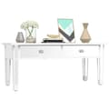 Miniatyrbillede 4 af 11: vidaXL sofabord med spejl 106x45x45 cm konstrueret træ og glas