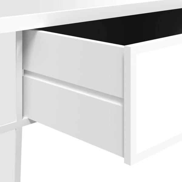 vidaXL sofabord med spejl 106x45x45 cm konstrueret træ og glas