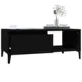 Miniatyrbillede 4 af 10: vidaXL sofabord 90x50x36,5 cm konstrueret træ sort