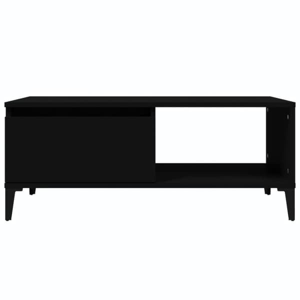 vidaXL sofabord 90x50x36,5 cm konstrueret træ sort