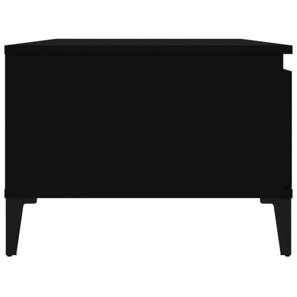 vidaXL sofabord 90x50x36,5 cm konstrueret træ sort