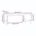 Miniatyrbillede 8 af 10: vidaXL sofabord 90x50x36,5 cm konstrueret træ sort