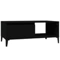 Miniatyrbillede 1 af 10: vidaXL sofabord 90x50x36,5 cm konstrueret træ sort