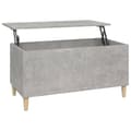 Miniatyrbillede 3 af 11: vidaXL sofabord 90x44,5x45 cm konstrueret træ betongrå