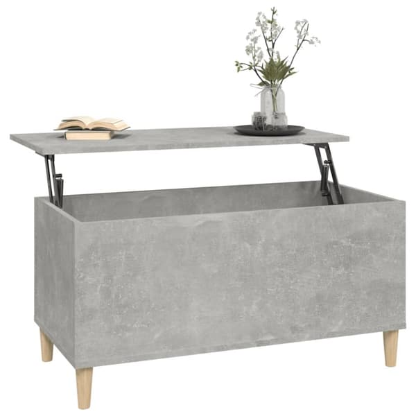 vidaXL sofabord 90x44,5x45 cm konstrueret træ betongrå