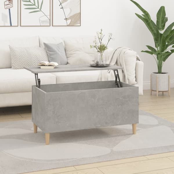 vidaXL sofabord 90x44,5x45 cm konstrueret træ betongrå