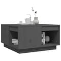 Miniatyrbillede 4 af 10: vidaXL sofabord 60x61x32,5 cm massivt fyrretræ grå