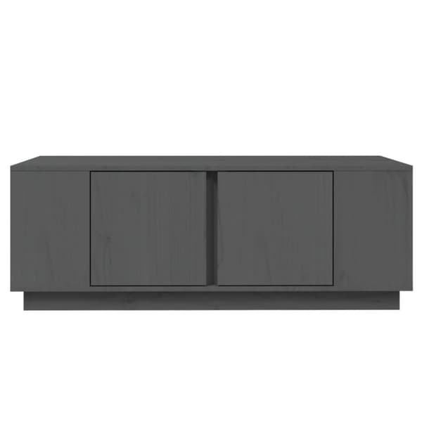 vidaXL sofabord 110x50x40 cm massivt fyrretræ grå