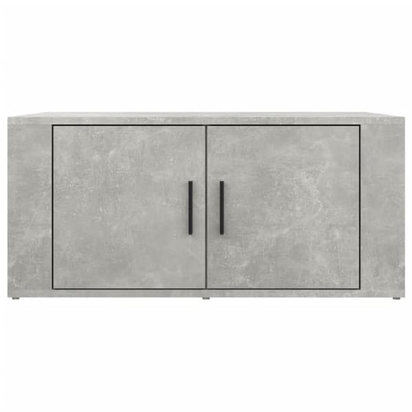 vidaXL Sohvapöytä betoninharmaa 80x50x36 cm tekninen puu