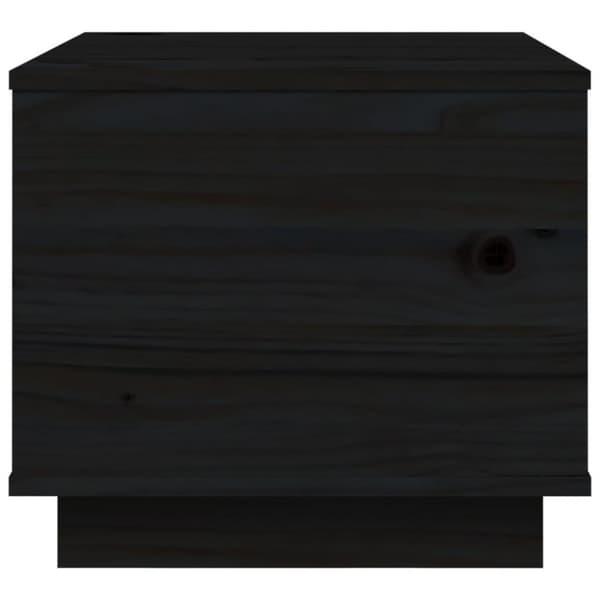 vidaXL sofabord 40x50x35 cm massivt fyrretræ sort