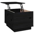 Miniatyrbillede 8 af 11: vidaXL sofabord 40x50x35 cm massivt fyrretræ sort