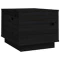 Miniatyrbillede 1 af 11: vidaXL sofabord 40x50x35 cm massivt fyrretræ sort